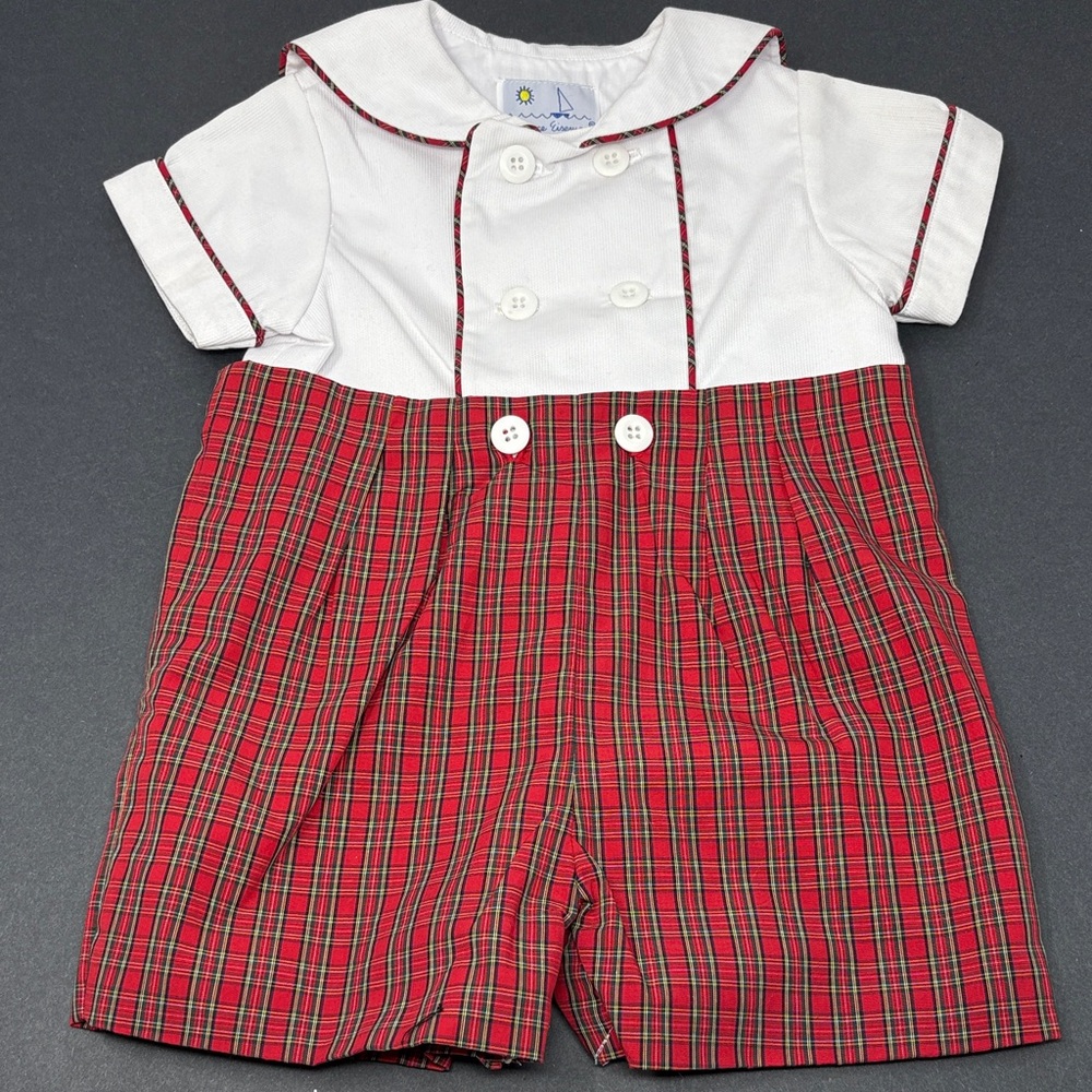 FLORENCE EISEMAN: Plaid Button-On Matching Top Shorts, Size 12. NEW